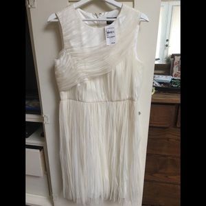 Brand New Adrianna Papell White Tulle Dress